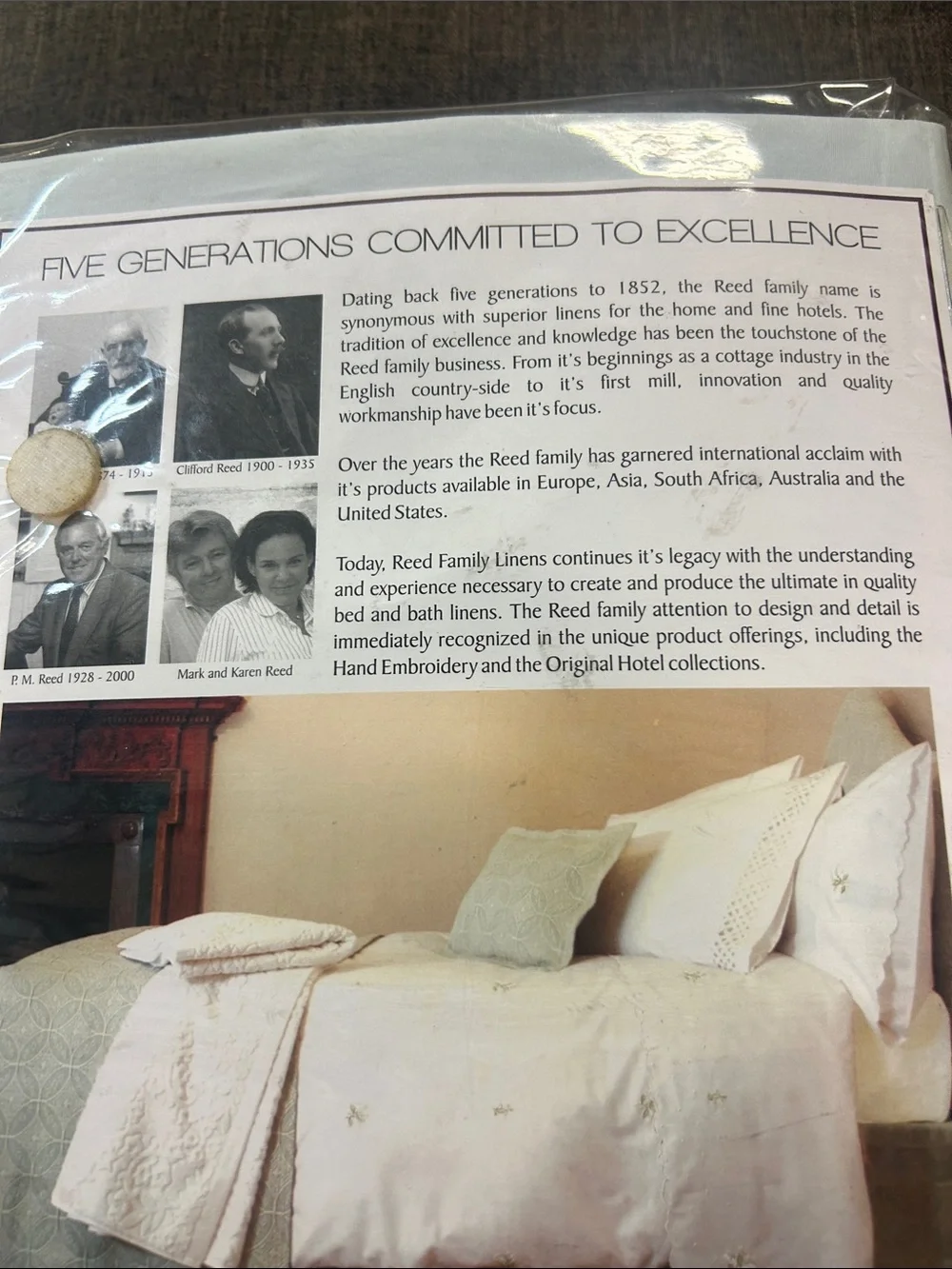White Trellis Percale Full Sheet Set